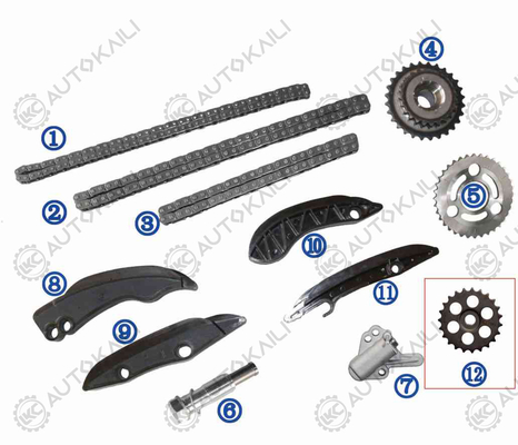 کیت زنجیره زمان برای BMW 325d/330d 430d/435d 530d/535d/525d 640d 730d/740d/750d 3.0L N57 07-16 11318572503 86L