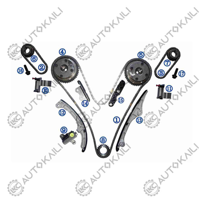 کیت زنجیر تایمینگ برای 3.5- W، C 3496cc VVT V6 N7WGE 2007-10 Edge07-10، Flex غیر توربو 09-10 Flex توربو 09، Fusion07-09، Taurus09، Taurus X 08-09