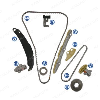 کیت زنجیره زمان بندی پلاستیکی PA66 / PA46 برای سانتافه G4KM/G4KN 2.5T 24-