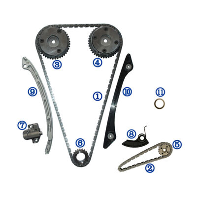 کیت زنجیر تایم پلاستیکی PA66 / PA46 برای مزدا 2.0L IVCT توربو 2012-2015