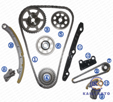 کیت زنجیر تایم برای موتور HONDA CRV MK ACCORD IX ACCORD EURO IX i-DETC 2.2 07-14 13441-RL0-G01 58L