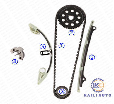 کیت زنجیر تایم برای موتور HONDA JAZZ MK2 Civic Hybird L13A1 1.3L 14401-PWA-004 9*126L 14211-PWA-000