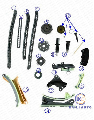 کیت زنجیر تایم برای FORD 4.0 -E K,N Explorer Mustang Ranger YU2Z6268BA 8*78L XU3Z6K254BA