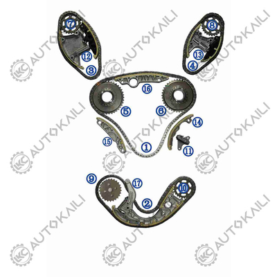 کیت زنجیره تایمینگ برای AUDI/VW AUDI A4 B8 ((8K2) CAPA/CCLA/CCWA 3.0T 07-12 059109229J 106L