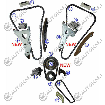 کیت زنجیره تایمینگ برای مرسدس بنز کلاس C W205/A205 M276 3.0T 10-12 A2760500817 8*120L