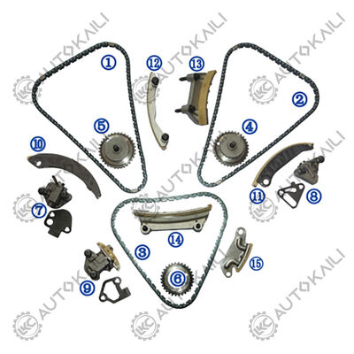 کیت زنجیره تایمینگ پلاستیکی PA66 / PA46 برای 9-3 YS3F Turbo V6 بنزین B284L / B284R 2.8L 06-09