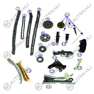 کیت زنجیر تایم برای 4.0L 4016CC V6 بنزینی SOHC تنفس طبیعی B4000 2001-2009