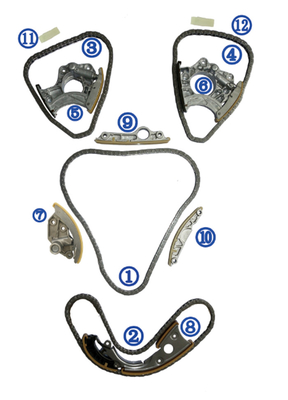 مونتاژ زنجیر تایم AUDI 3.0TFSI 06E109465BC