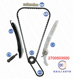 کیت زنجیر تایم برای BENZ C200 C300 E200 A180 B180 A260 CLA180 CLS GLA200 GLA260 Engine M274 M270 1.6T/2.0T 0009933978