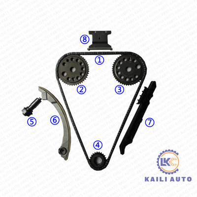 کیت زنجیر تایم برای GM/CHEVROLET/BUICK/Cadillac 2.0-A 2.4-B Cobalt HHR Equinox Malibu Hybrid 24461834 148L 12608580