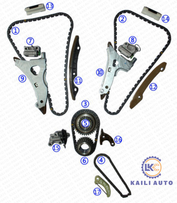 کیت زنجیر تایم برای BENZ GL450 E400 C350 ML350 C300 GLK350 Engine M276.821 V6 3.0T/3.5T GAS A2760502416 A0009931378