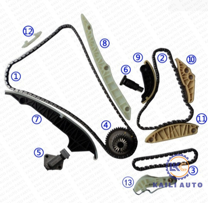 کیت زنجیر تایم 1.8T 2.0TFSI برای AUDI A4 A5 A6 Q5 VW Golf Skoda Octavia EA888 06K109158AD