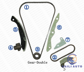 تعویض زنجیر تایم KIA SPORTAGE اپتیما 24321-25000 9*180L 24410-25001