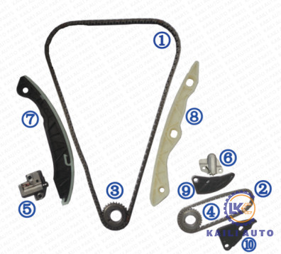 کیت زنجیر تایم برای HYUNDAI/KIA Sonata IX35 Santafe KIA Sportage Sorento K5 Engine G4KE 2.4L 24321-25000 9*180L