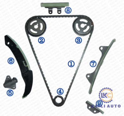 کیت زنجیر تایم برای HYUNDAI/KIA i10(IA) i10 (PA) i20 (GB) i20 (PB PBT) Engine G4LA 1.2L 08-10 24321-03000 9*160L