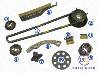 کیت زنجیر تایم برای MITSUBISHI Pajero IV V80 V90 IV VAN V8_W V9_W موتور 4M41NEW 3.2 DI-D4 4WD 10-17 ME192230 110L