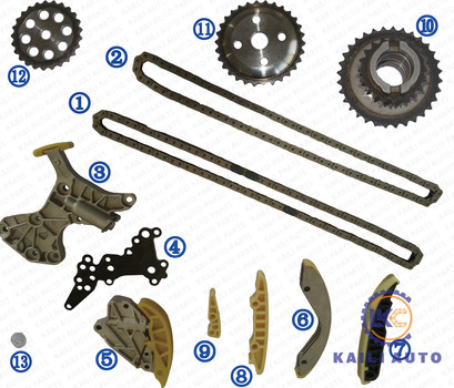 کیت زنجیر تایم برای VW Beetle Jetta Rabbit 2.5L S L5 GAS 06-08 07K109120A 94L 07K109231A 84L