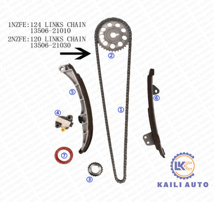 تسمه تایم متغیر TOYOTA COROLLA 13506-21010 124L 13540-21010 زنجیر تایم موتور