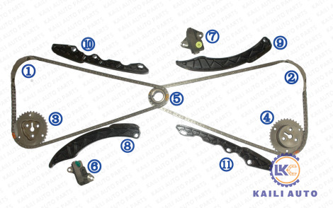 کیت زنجیر تایم SUBARU Forester Impreza XV Crosstrek Outback Legacy 13143-AA110 130L 13142-AA090