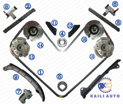 TOYOTA Tundra FJ Cruiser زنجیره تایم VVT کیت 4RUNNER 4.0L 13506-31040 178L 13507-31020 46L