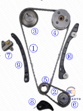 زنجیر تایم موتور Z12 L10 K12 VVT برای NISSAN CUBE JUKE LATIO LIVINA MICRA E11 13028-ED000